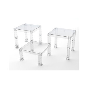 Good Smile Company The Simple Stand for Figures & Models 3-Pack Build-On Type (Translucent) 