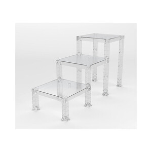 Good Smile Company The Simple Stand for Figures & Models 3-Pack Build-On Type (Translucent) 