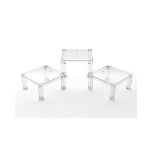 Good Smile Company The Simple Stand for Figures & Models 3-Pack Build-On Type (Translucent) 