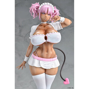 Q-Six Original Character 1/6 Scale Black Gal Maid Succubus Cocoa Pink Ver. 