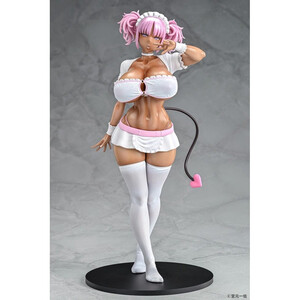 Q-Six Original Character 1/6 Scale Black Gal Maid Succubus Cocoa Pink Ver. 