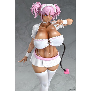 Q-Six Original Character 1/6 Scale Black Gal Maid Succubus Cocoa Pink Ver. 