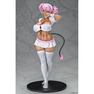 Q-Six Original Character 1/6 Scale Black Gal Maid Succubus Cocoa Pink Ver. 