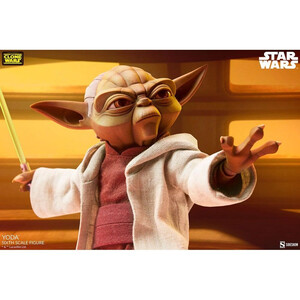 SideShow Collectibles Star Wars The Clone Wars 1/6 Scale Action Figure Yoda 