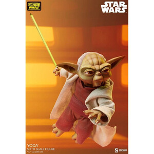 SideShow Collectibles Star Wars The Clone Wars 1/6 Scale Action Figure Yoda 