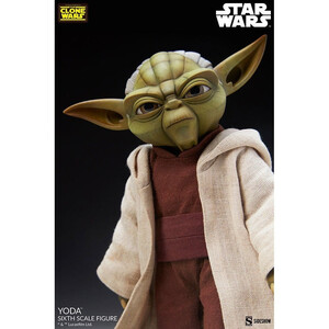 SideShow Collectibles Star Wars The Clone Wars 1/6 Scale Action Figure Yoda 