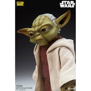 SideShow Collectibles Star Wars The Clone Wars 1/6 Scale Action Figure Yoda 