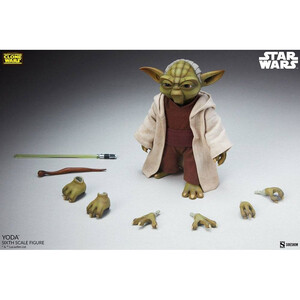 SideShow Collectibles Star Wars The Clone Wars 1/6 Scale Action Figure Yoda 