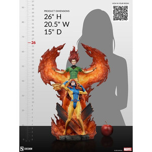 SideShow Collectibles Marvel Maquette Phoenix and Jean Grey 
