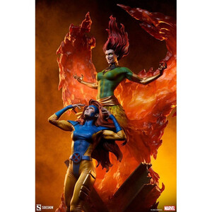 SideShow Collectibles Marvel Maquette Phoenix and Jean Grey 