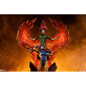 SideShow Collectibles Marvel Maquette Phoenix and Jean Grey 