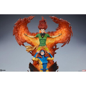 SideShow Collectibles Marvel Maquette Phoenix and Jean Grey 