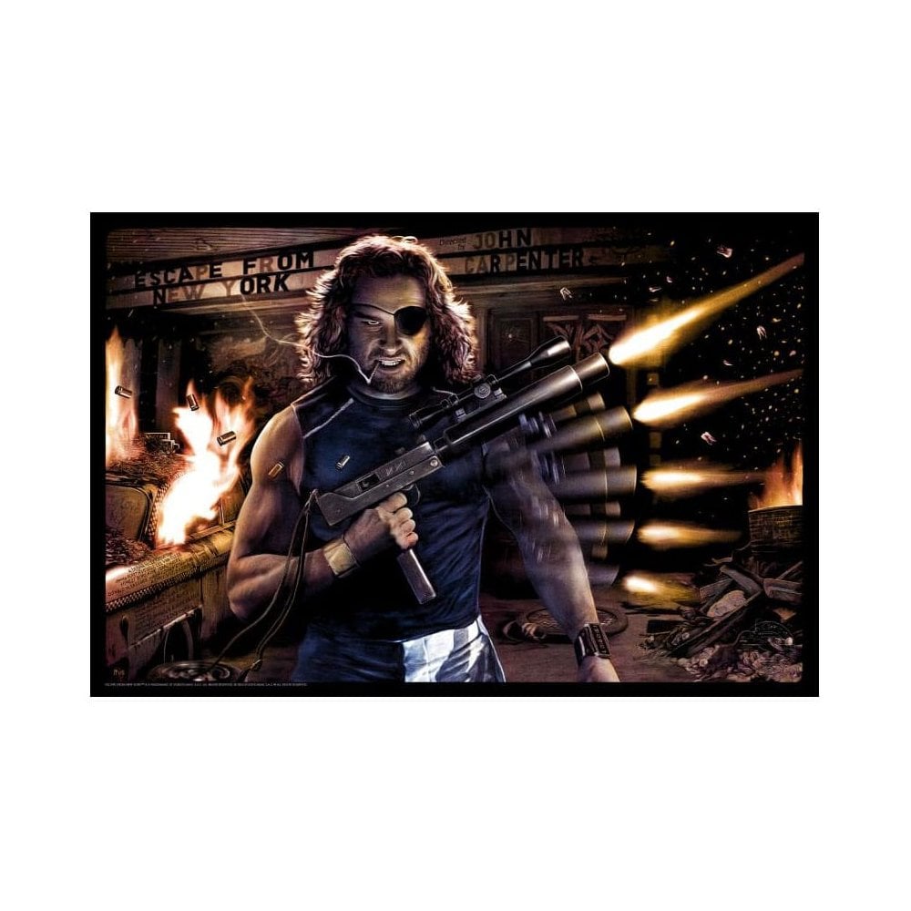 SideShow Collectibles Escape from New York Unframed Art Print Snake Plissken 