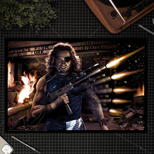 SideShow Collectibles Escape from New York Unframed Art Print Snake Plissken 