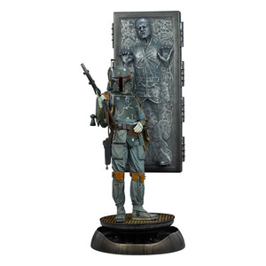 SideShow Collectibles Star Wars Premium Format Boba Fett and Han Solo in Carbonite 