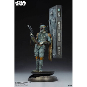 SideShow Collectibles Star Wars Premium Format Boba Fett and Han Solo in Carbonite 