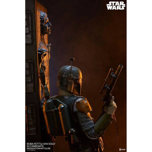 SideShow Collectibles Star Wars Premium Format Boba Fett and Han Solo in Carbonite 