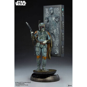 SideShow Collectibles Star Wars Premium Format Boba Fett and Han Solo in Carbonite 