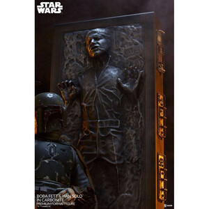 SideShow Collectibles Star Wars Premium Format Boba Fett and Han Solo in Carbonite 