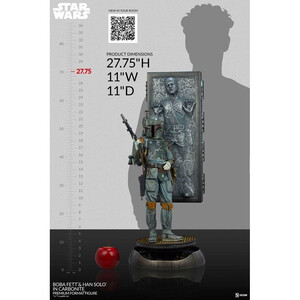 SideShow Collectibles Star Wars Premium Format Boba Fett and Han Solo in Carbonite 