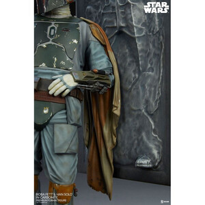 SideShow Collectibles Star Wars Premium Format Boba Fett and Han Solo in Carbonite 