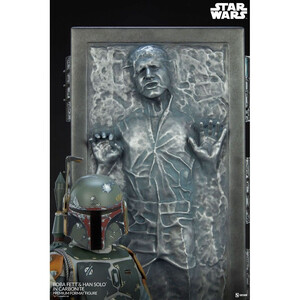 SideShow Collectibles Star Wars Premium Format Boba Fett and Han Solo in Carbonite 