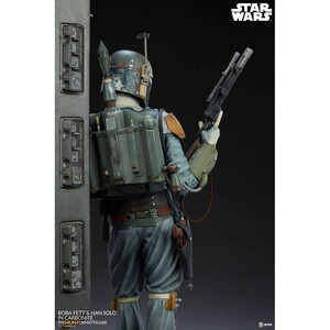 SideShow Collectibles Star Wars Premium Format Boba Fett and Han Solo in Carbonite 