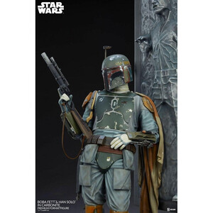 SideShow Collectibles Star Wars Premium Format Boba Fett and Han Solo in Carbonite 