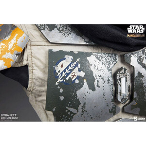 SideShow Collectibles Star Wars The Mandalorian LifeSize Bust Boba Fett 