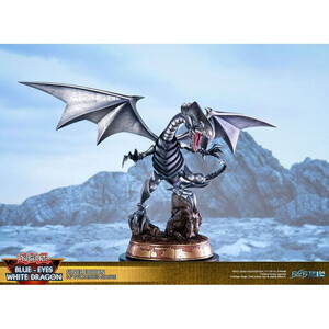 First 4 Figures Yu-Gi-Oh! Blue-Eyes White Dragon Silver Edition Statue 