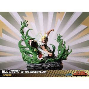 First 4 Figures My Hero Academia Diorama All Might Vs. the Sludge Villain 