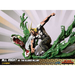 First 4 Figures My Hero Academia Diorama All Might Vs. the Sludge Villain 
