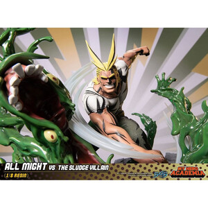 First 4 Figures My Hero Academia Diorama All Might Vs. the Sludge Villain 