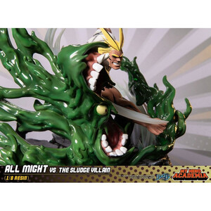 First 4 Figures My Hero Academia Diorama All Might Vs. the Sludge Villain 