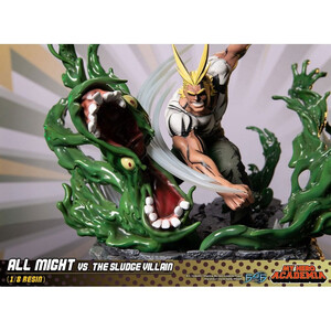 First 4 Figures My Hero Academia Diorama All Might Vs. the Sludge Villain 