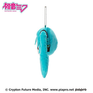 SEGA Goods Hatsune Miku Plush Keychain Miku Face 