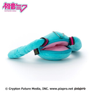SEGA Goods Hatsune Miku Plush Keychain Miku Face 