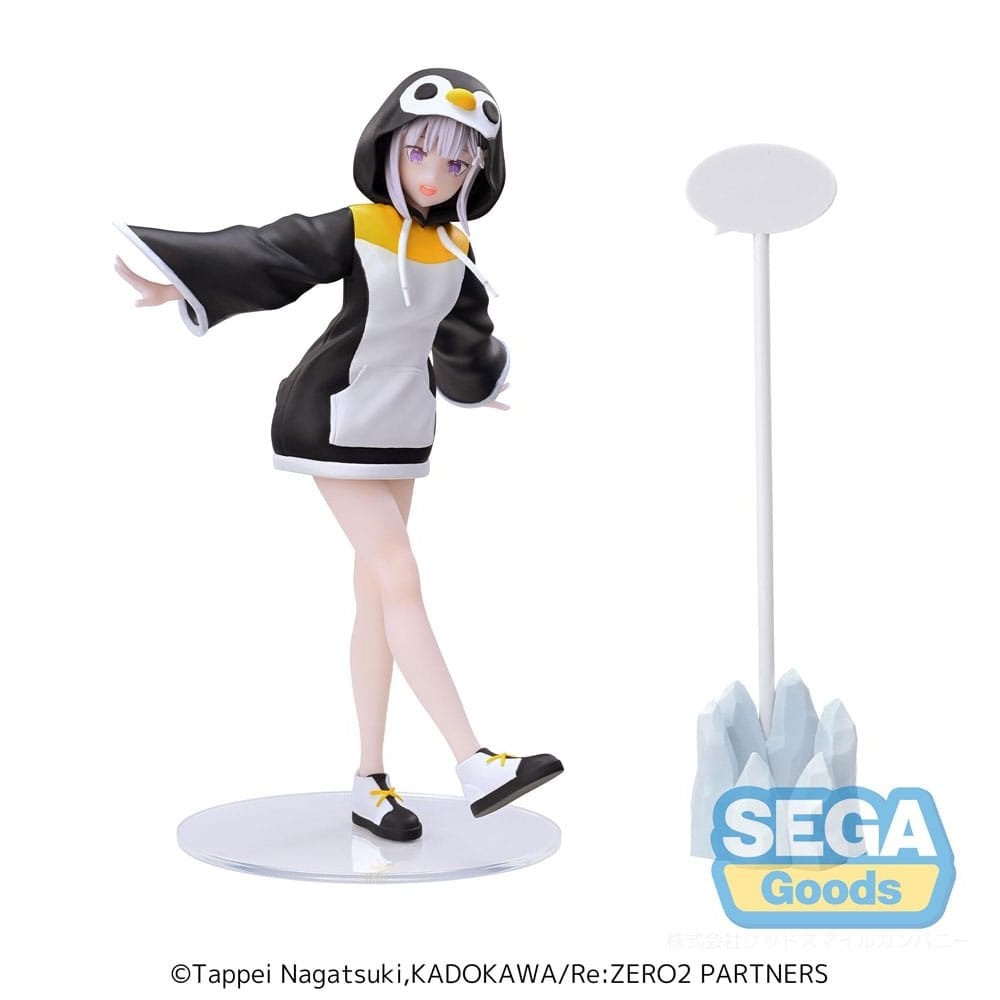 SEGA Goods ReZero Starting Life in Another World Emilia Penguin Ver. 