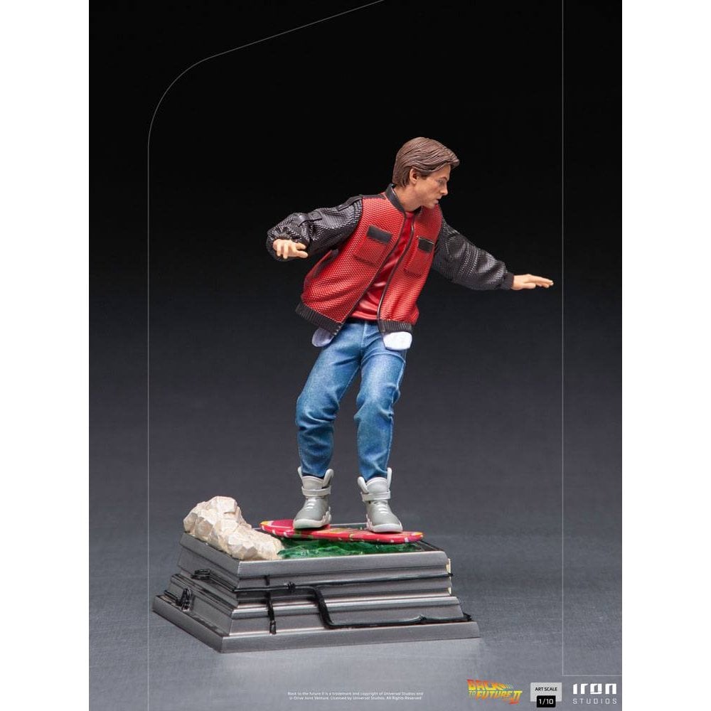 Back to the Future II 1/10 Marty McFly on Hoverboard IRON STUDIOS SIDESHOW