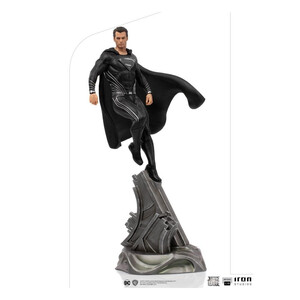Iron Studios Zack Snyder's Justice League 1/10 Art Scale Superman Black Suit 