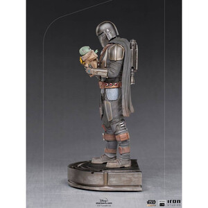 Iron Studios Star Wars The Mandalorian 1/10 Art Scale Mandalorian & Grogu 