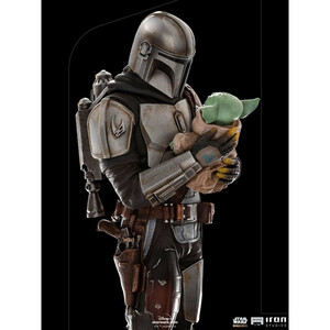 Iron Studios Star Wars The Mandalorian 1/10 Art Scale Mandalorian & Grogu 