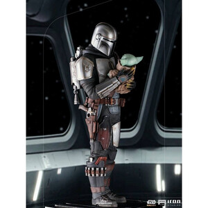 Iron Studios Star Wars The Mandalorian 1/10 Art Scale Mandalorian & Grogu 