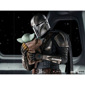 Iron Studios Star Wars The Mandalorian 1/10 Art Scale Mandalorian & Grogu 