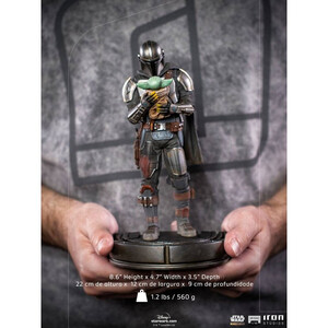 Iron Studios Star Wars The Mandalorian 1/10 Art Scale Mandalorian & Grogu 