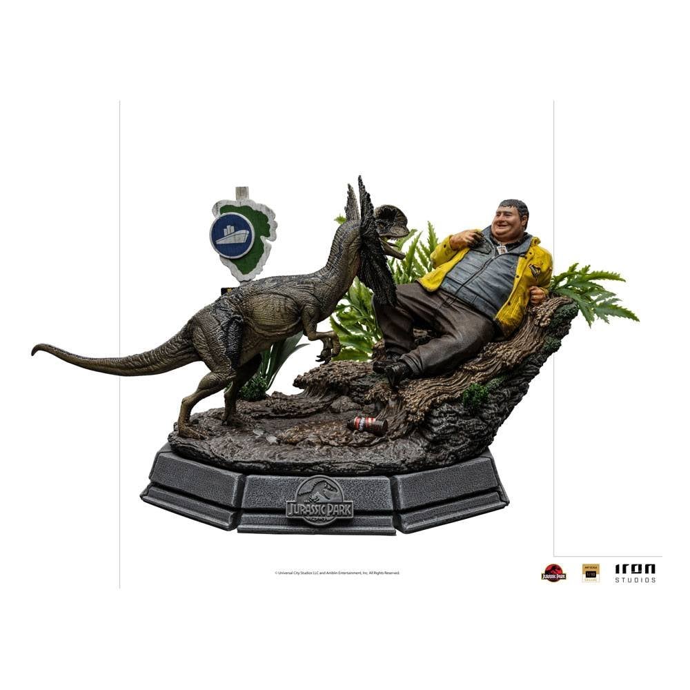 Jurassic Park 1/10 Art Scale Dennis Nedry & Dilophosaurus 