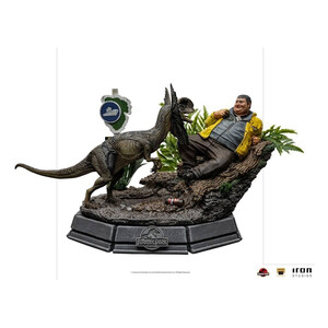 Iron Studios Jurassic Park 1/10 Art Scale Dennis Nedry & Dilophosaurus 