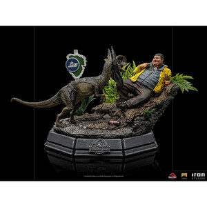 Iron Studios Jurassic Park 1/10 Art Scale Dennis Nedry & Dilophosaurus 