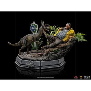 Iron Studios Jurassic Park 1/10 Art Scale Dennis Nedry & Dilophosaurus 