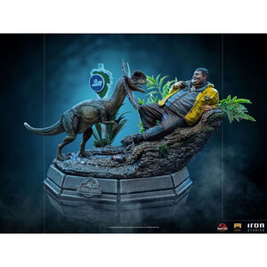 Iron Studios Jurassic Park 1/10 Art Scale Dennis Nedry & Dilophosaurus 